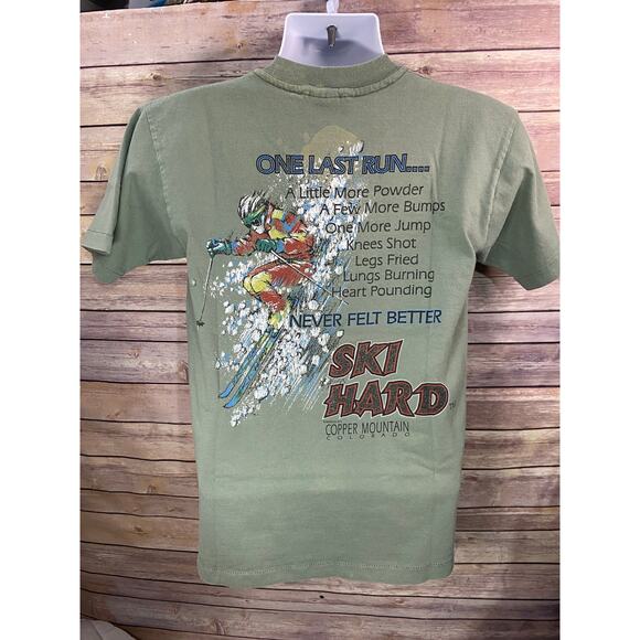 Vintage Ski Hard Copper Mountain Shirt Medium Anvil Single Stitch Vintage - Picture 3 of 11